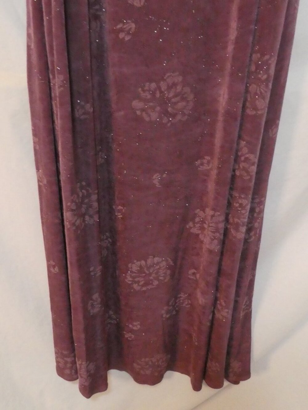 J KAUR COLLECTION By Barketti Purple Floral Maxi Dress - Size 12 - Picture 9 of 16